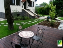 ogród przy zabytkowej willi, Wrocław